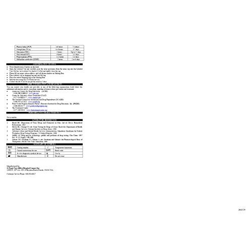 25 Pack 14 Panel Drug Testing Kit, Tests up to 14 Different Dru...