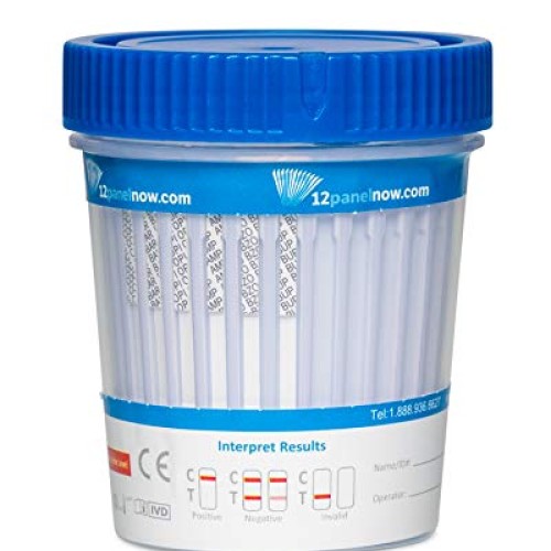 25 Pack 14 Panel Drug Testing Kit, Tests up to 14 Different Dru...