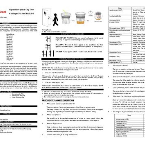 25 Pack 14 Panel Drug Testing Kit, Tests up to 14 Different Dru...