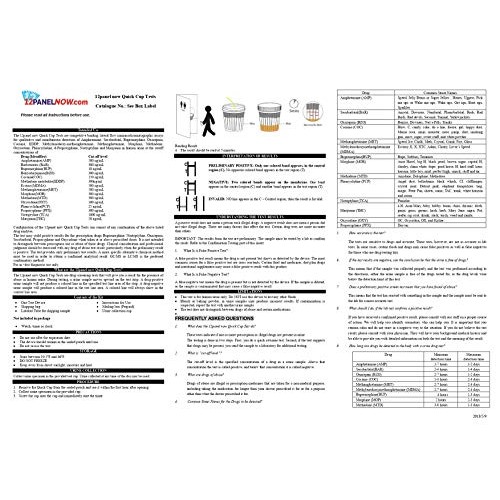 25 Pack 14 Panel Drug Testing Kit, Tests up to 14 Different Dru...