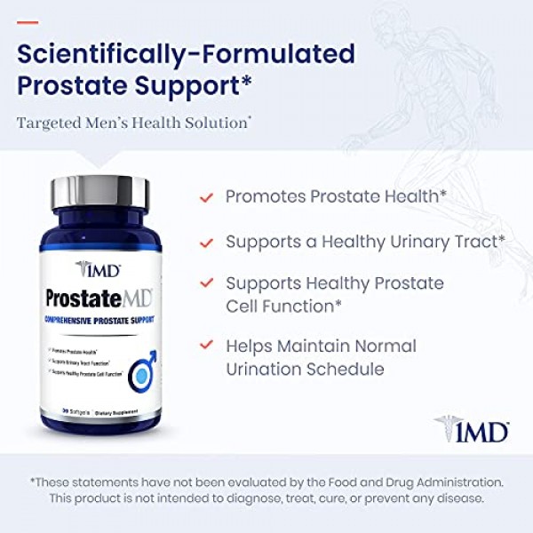 1MD ProstateMD Saw Palmetto Prostate Support Supplement - Support...