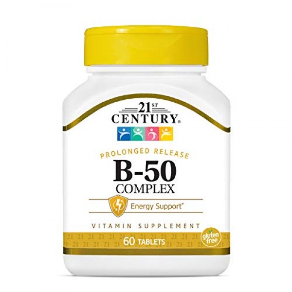 21st Century B 50 Complex Prolonged Release Tablets, 60 Count Pa...