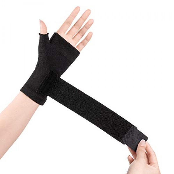 2U2O Wrist Thumb Support Sleeve - Compression Hand Brace with Ela...