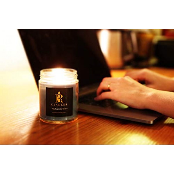 3R Candles Blueberry Cobbler Scented jar Candle - Soy/Paraffin Wa...