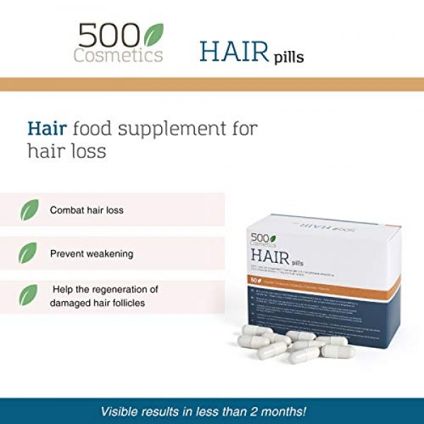 500 Cosmetics Hair - Natural Capsules to Prevent Hair Loss with L...