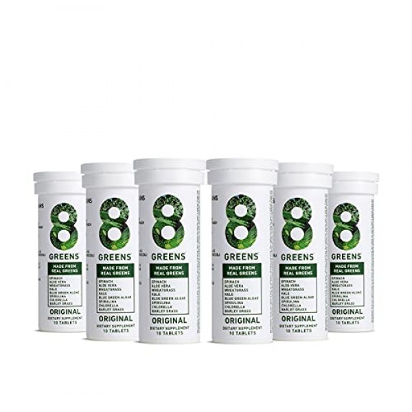 8Greens Immunity and Energy Effervescent Tablets - Packed with 8 ...