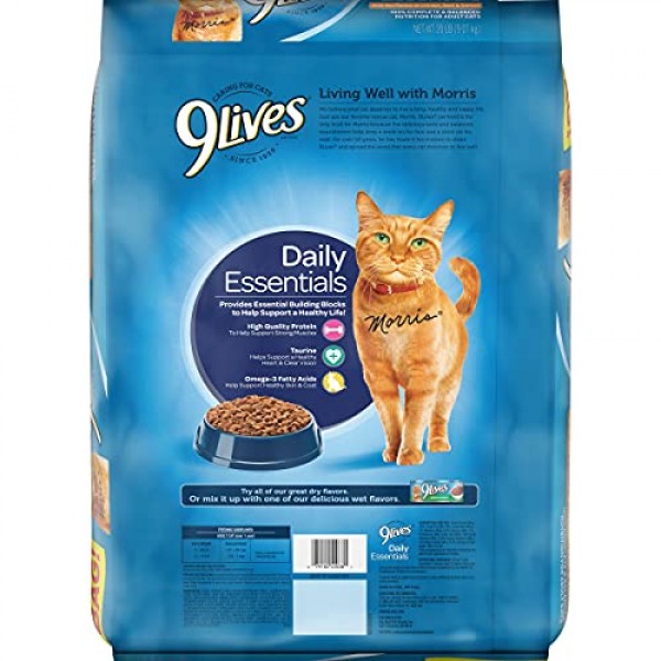 9Lives 20 Lb Daily Essentials Dry Cat Food, Large