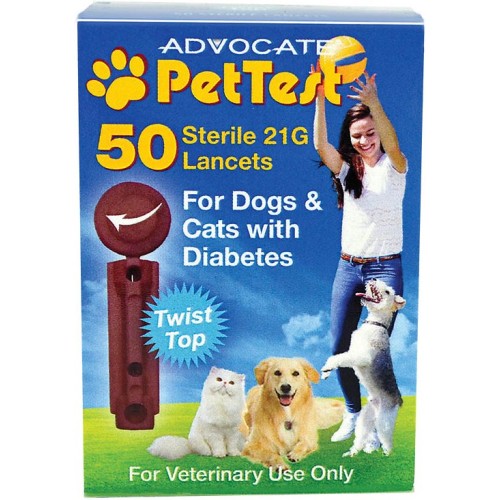 Advocate PetTest 21 Gauge Twist Top Lancets