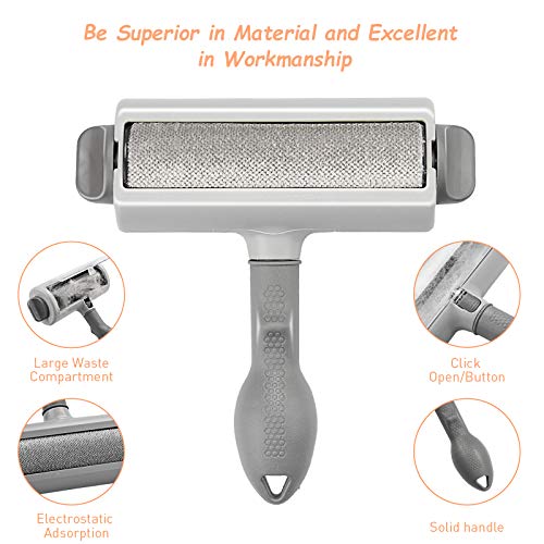 A/A JUNWESEM Pet Hair Remover for Furniture/Bed, Reusable Dog Hai...