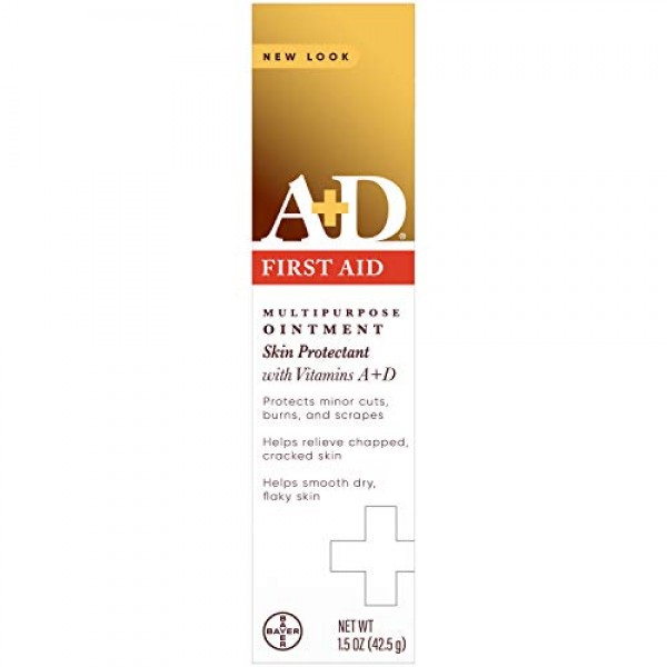 A+D First Aid Ointment - Moisturizing Skin Protectant for Dry Cra...