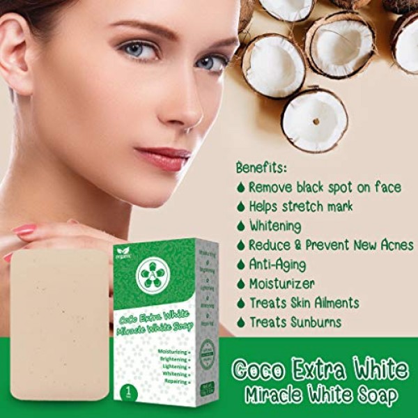 ARBUTEE | ORGANIC CoCo Extra White Brightening Acne Soap-B3 Gluta...