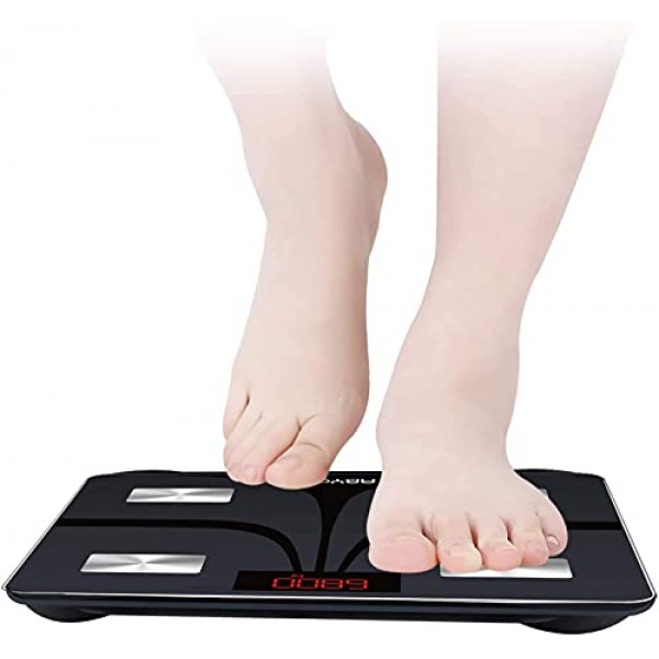 ABYON Bluetooth Smart Bathroom Scales for Body Weight Digital Bod...