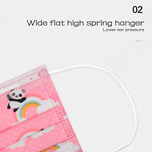 acction 3 Ply Disposable Childrens Print Cartoon Face Bandana Mà...