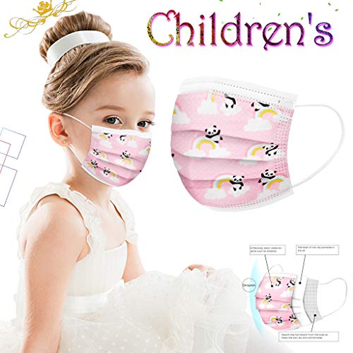 acction 3 Ply Disposable Childrens Print Cartoon Face Bandana Mà...