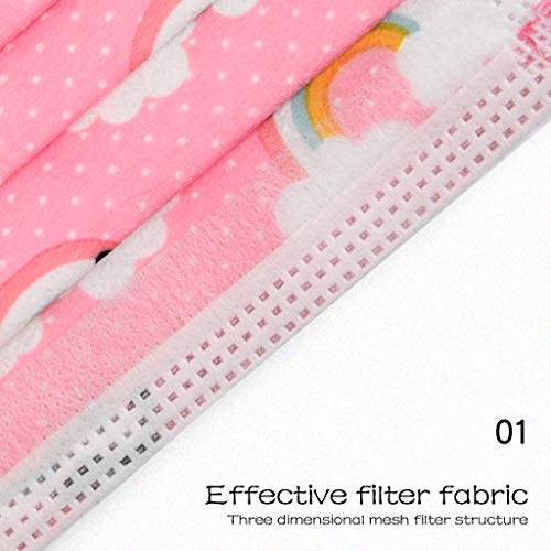 acction 3 Ply Disposable Childrens Print Cartoon Face Bandana Mà...