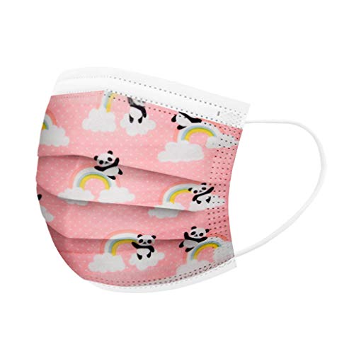 acction 3 Ply Disposable Childrens Print Cartoon Face Bandana Mà...