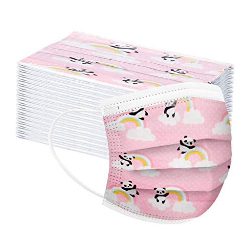 acction 3 Ply Disposable Childrens Print Cartoon Face Bandana Mà...