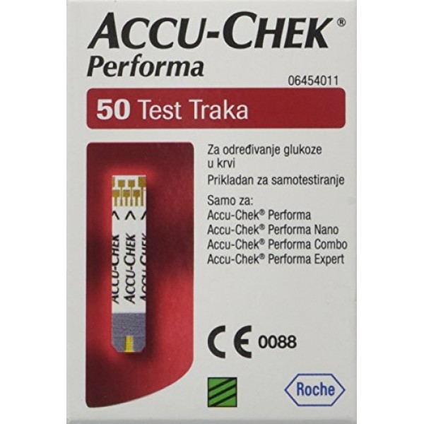 50 Test Strips Accu Chek Performa Accuchek Nano Diabetic Glucose ...