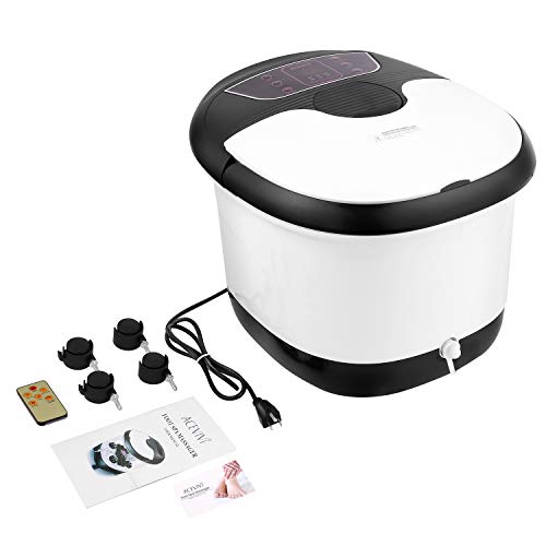 ACEVIVI Foot Bath with Heat and Massage and Bubbles, Foot Spa Mas...