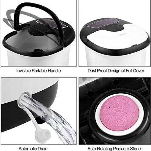 ACEVIVI Foot Spa Bath Massager with Heat, Bubble Jets, Motorized ...