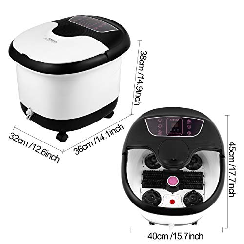 ACEVIVI Foot Spa Bath Massager with Massage Rollers and BallsMot...