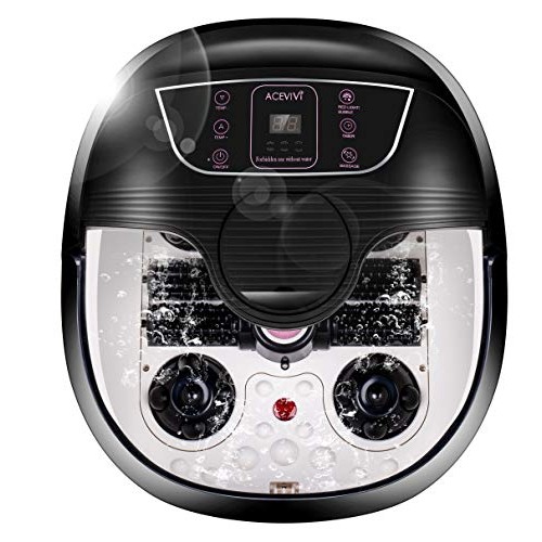 ACEVIVI Foot Spa Bath Massager with Massage Rollers and BallsMot...