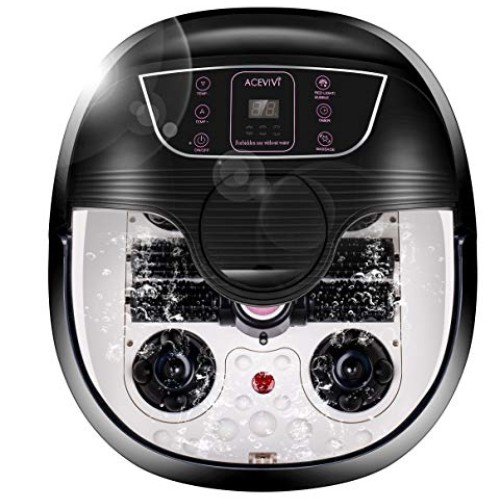 ACEVIVI Foot Spa Bath Massager with Massage Rollers and BallsMot...