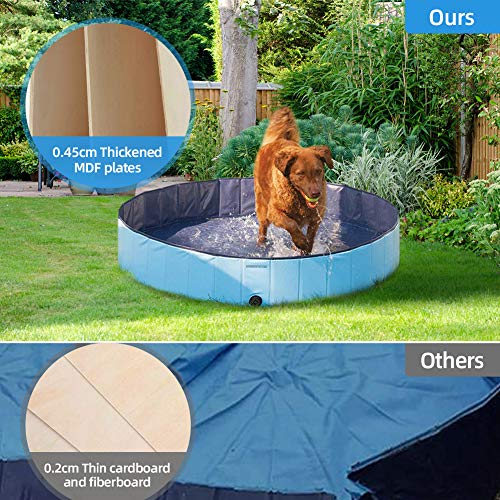 Achort PVC Pet Dog Pool Pet Dog Swimming Pool Portable Foldable P...