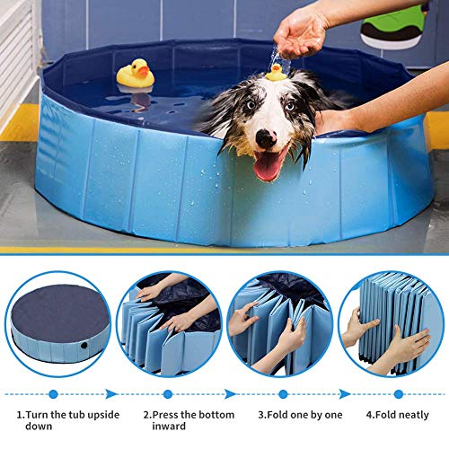 Achort PVC Pet Dog Pool Pet Dog Swimming Pool Portable Foldable P...