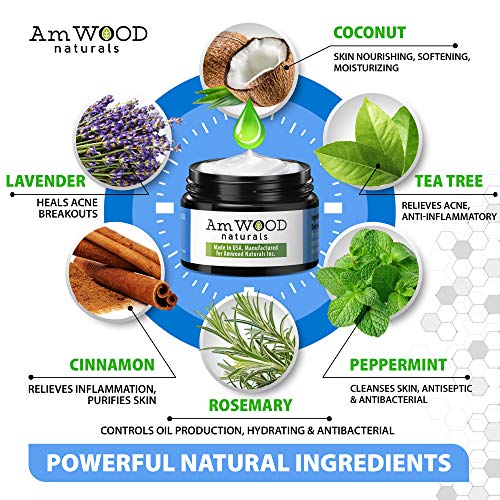Acne Spot Treatment Cream - Made in USA - Fast-Acting Formula for...
