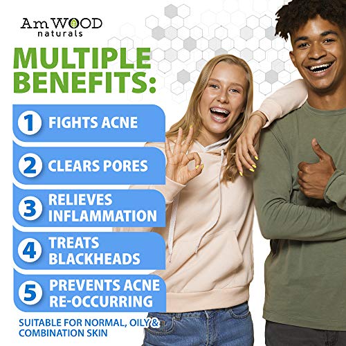 Acne Spot Treatment Cream - Made in USA - Fast-Acting Formula for...