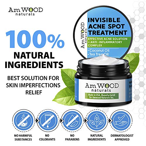 Acne Spot Treatment Cream - Made in USA - Fast-Acting Formula for...