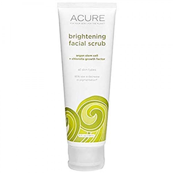 ACURE Brightening Facial Scrub, 4 Ounce by Acure, Packaging May Vary