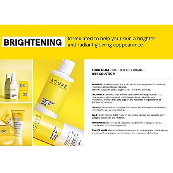 ACURE Brightening Night Cream | 100% Vegan | For A Brighter Appea...
