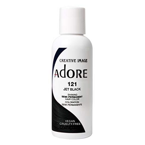 Adore Semi-Permanent Haircolor #121 Jet Black 4 Ounce 118ml 3 ...