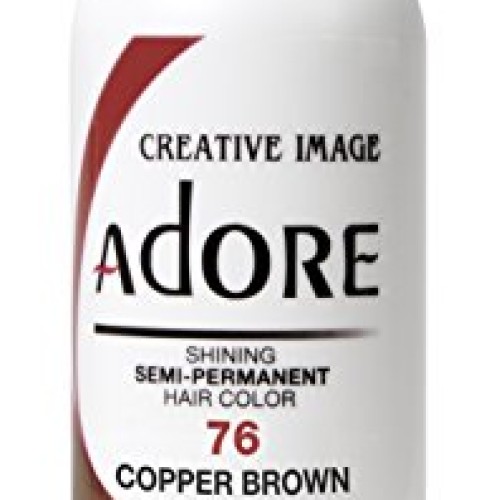 Adore, SemiPermanent Haircolor 118ml, 076 Copper Brown, 4 Fl Oz