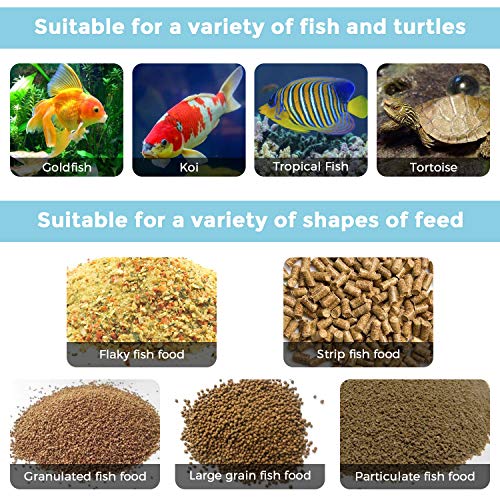 ADSRO Automatic Fish Feeder, Fish Food Dispenser Digital Feeding ...