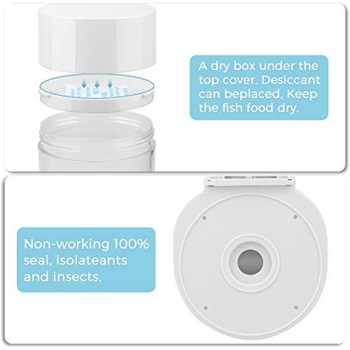 ADSRO Automatic Fish Feeder, Fish Food Dispenser Digital Feeding ...