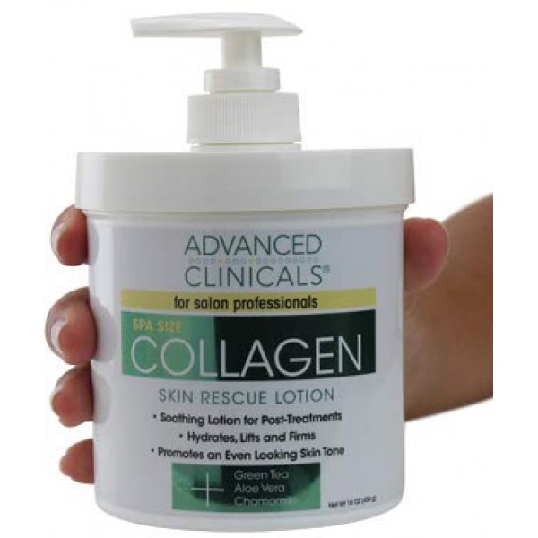 Advanced Clinicals Collagen Cream & Hyaluronic Acid Cream Set. Co...
