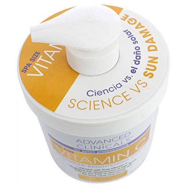 Advanced Clinicals Vitamin C Cream. Advanced Brightening Cream. A...