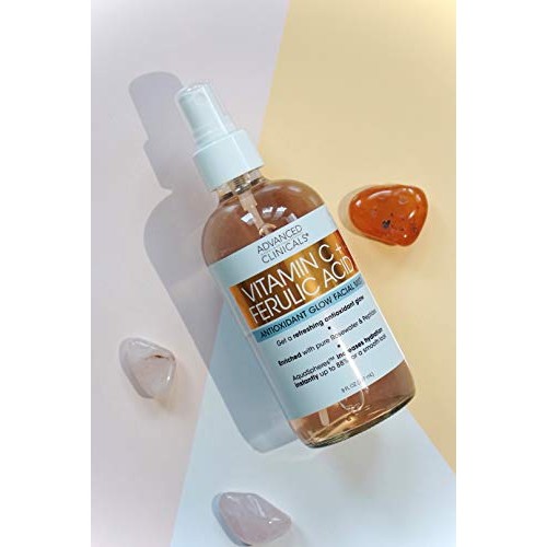 Vitamin C + Ferulic Acid Antioxidant Glow Face Mist Spray Skin Re...