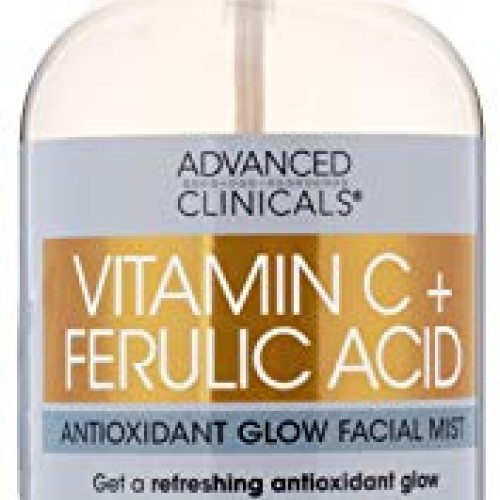 Vitamin C + Ferulic Acid Antioxidant Glow Face Mist Spray Skin Re...