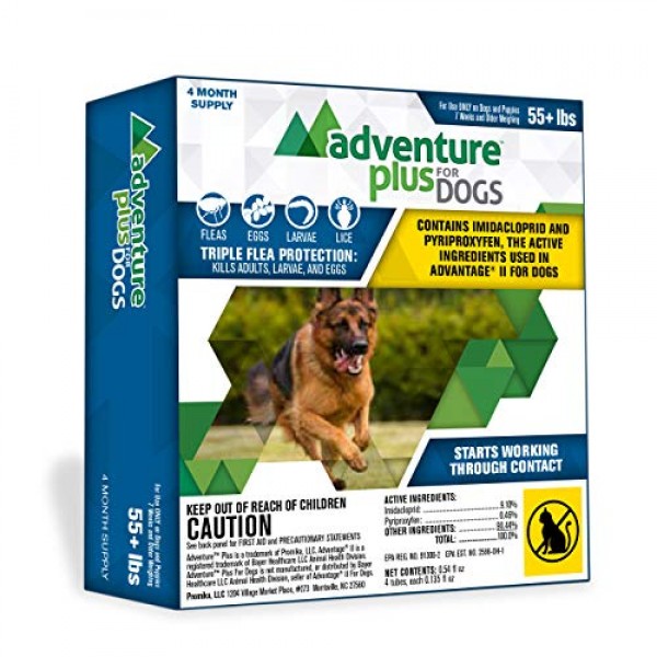 Adventure Plus Flea Prevention for Dogs, Topical Flea Treatment a...