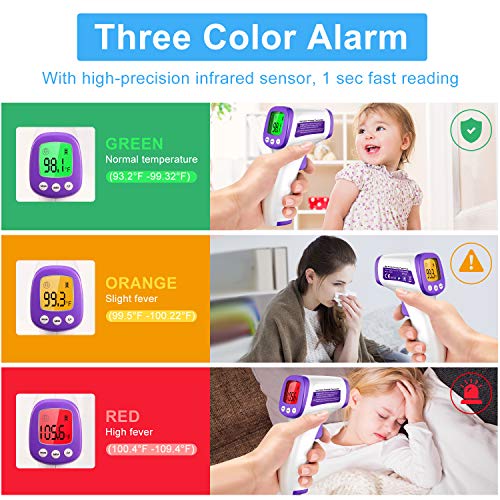 Forehead Thermometer No-Contact Digital Infrared Thermometer with...