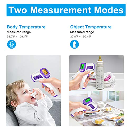 Forehead Thermometer No-Contact Digital Infrared Thermometer with...