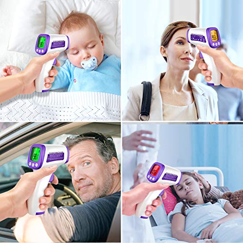 Forehead Thermometer No-Contact Digital Infrared Thermometer with...