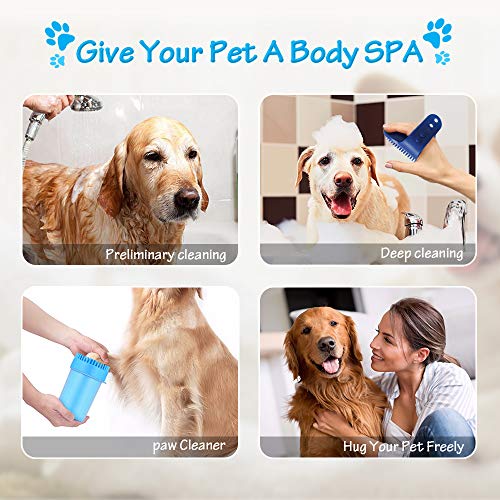 Aerb 2021 Upgrade Dog Paw Cleaner, Portable Pet Cleaner Cup wit...