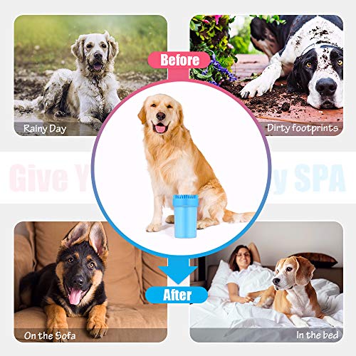 Aerb 2021 Upgrade Dog Paw Cleaner, Portable Pet Cleaner Cup wit...