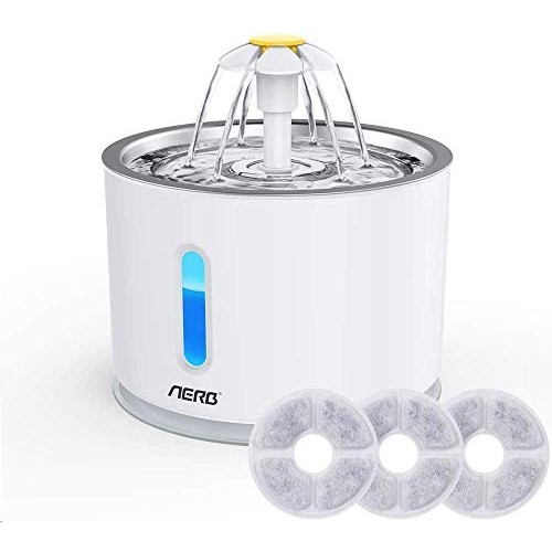 Aerb Cat Water Fountain, Pet Water Fountain: Cat Fountain Ultra-Q...
