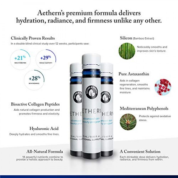 Aethern Advanced Skin Beauty Program - Liquid Collagen Drink Form...